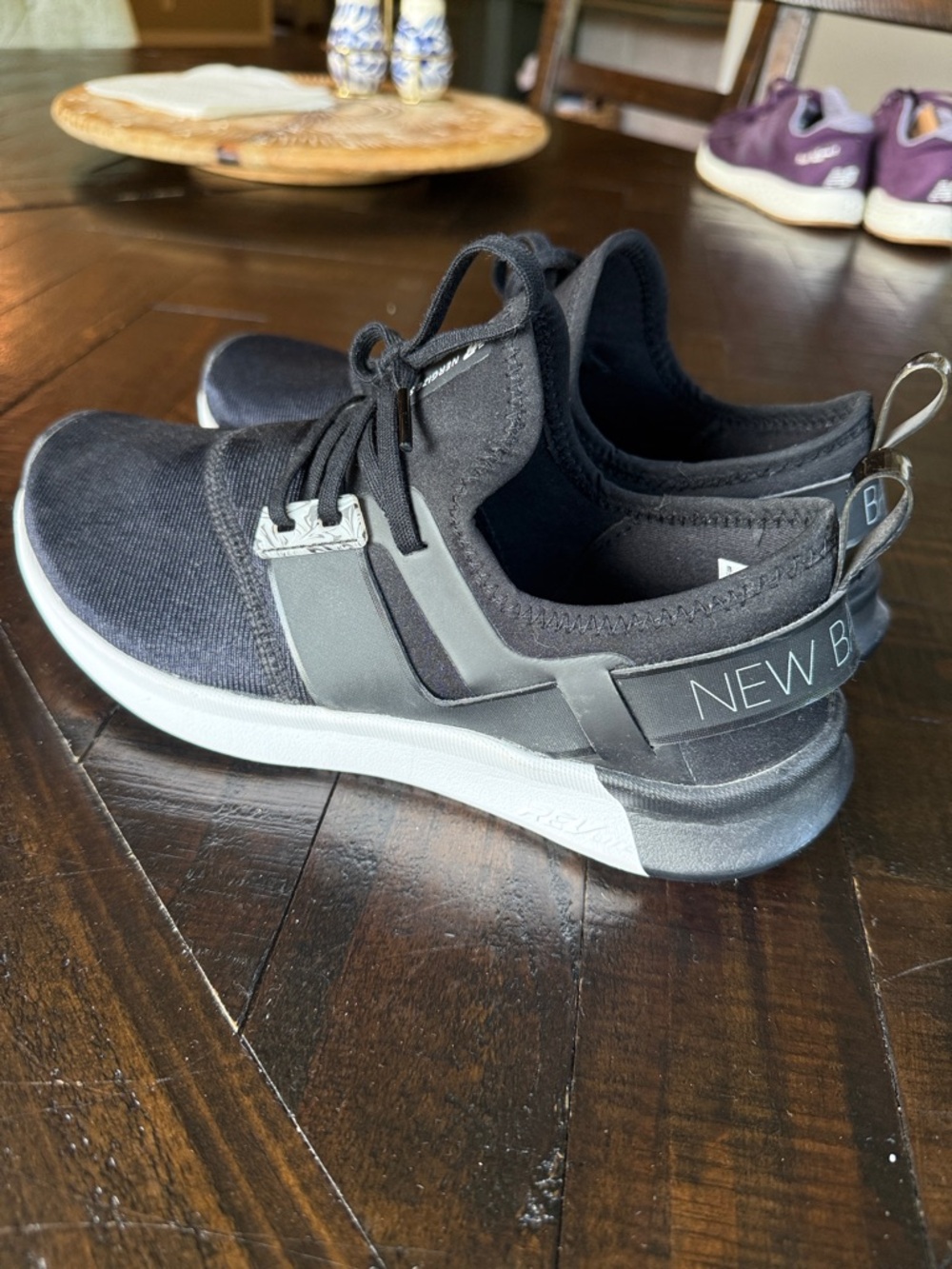 New Balance Black and White Men's Slip-On Trainer